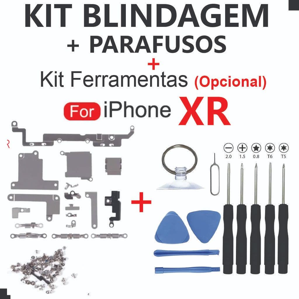 Blindagem XR + Parafusos Interno Completo + Kit Ferramentas