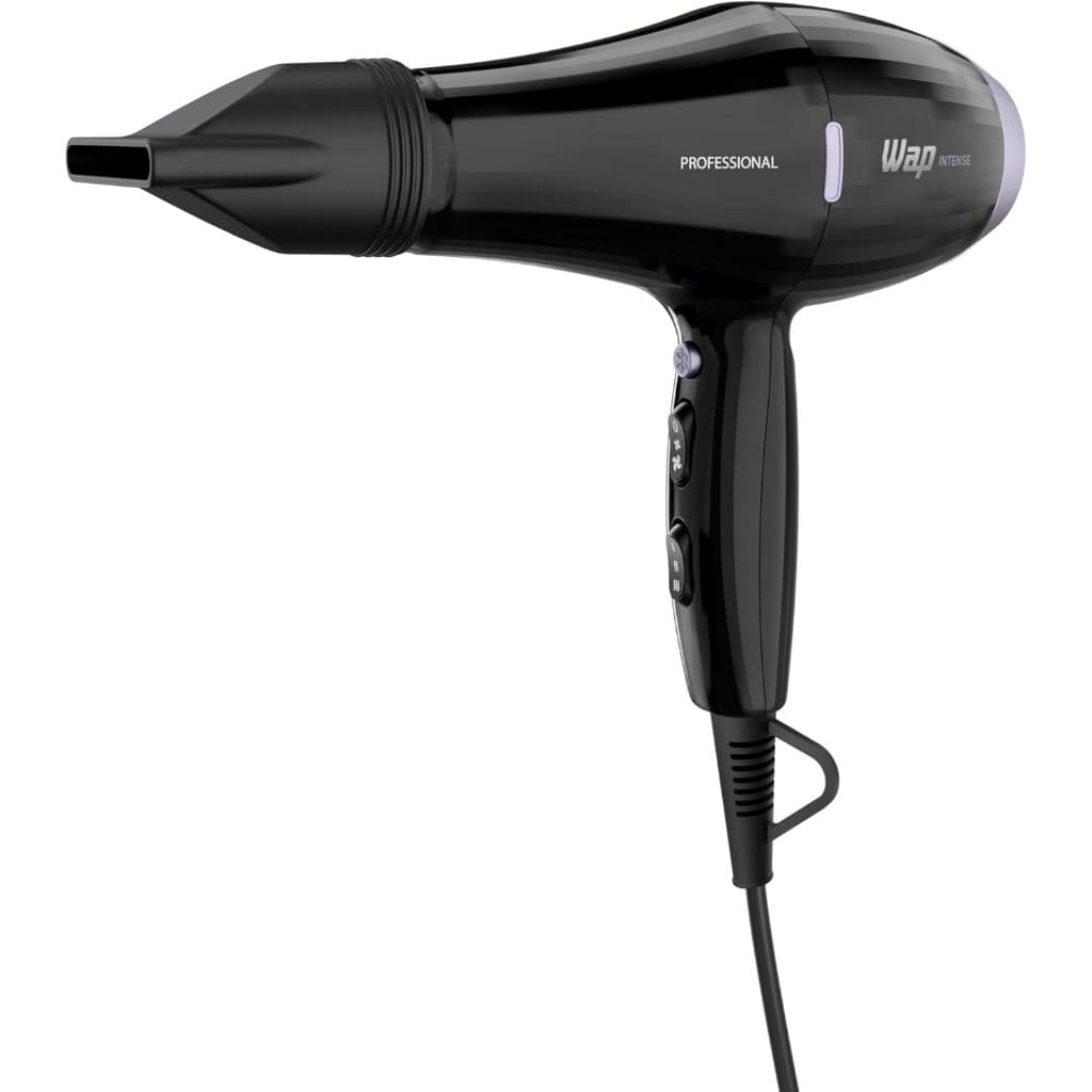 Secador de Cabelo WAP INTENSE PRO WS2500 Preto 2500W Tecnologia Infra-Ionic Profissional Menos Frizz