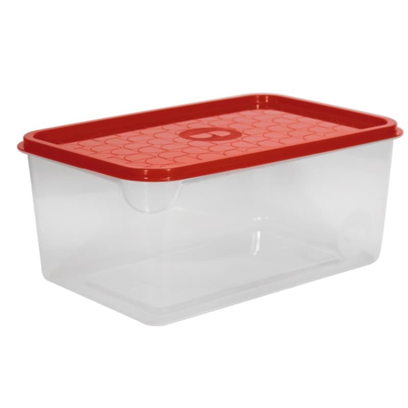 Kit 3 Potes Plásticos Retangulares com Tampa – Organizadores Multiuso Transparentes Empilháveis para Cozinha e Freezer