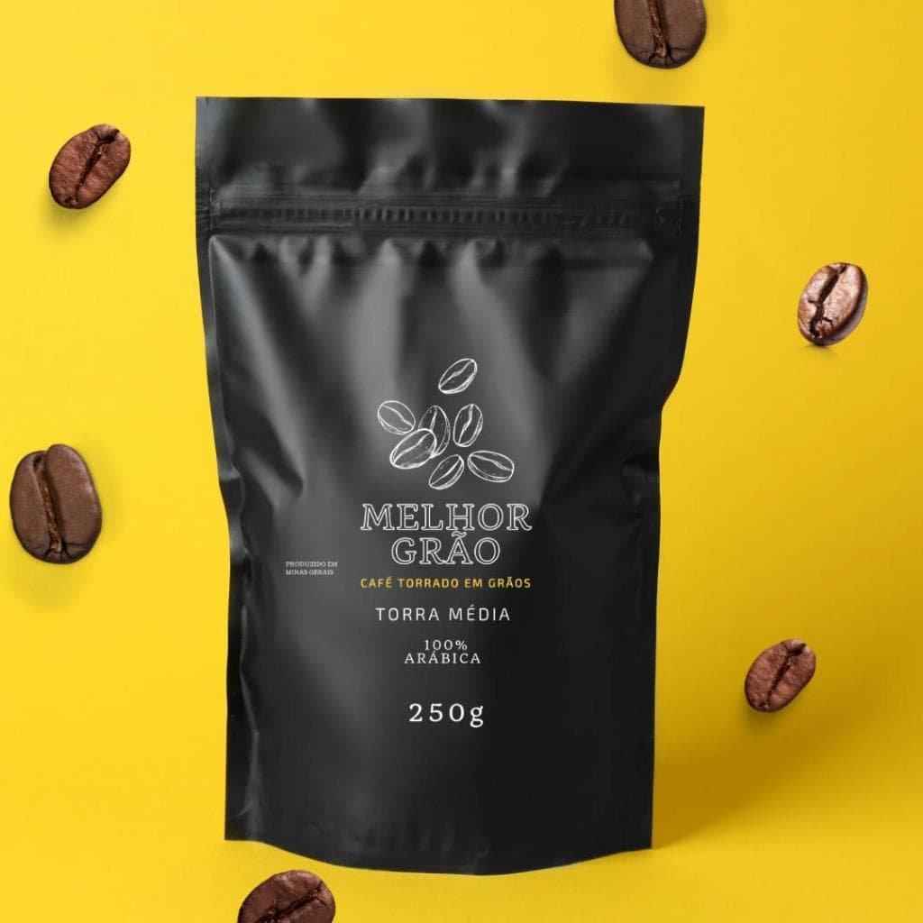 Café Clássico Torrado em Grãos, 100% Arabica,  CAFÉ MELHOR GRÃO