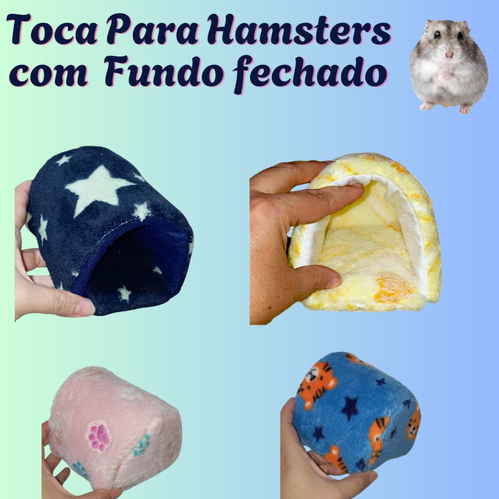 TOCA HAMSTER COM FUNDO FECHADO CASINHA IGLU