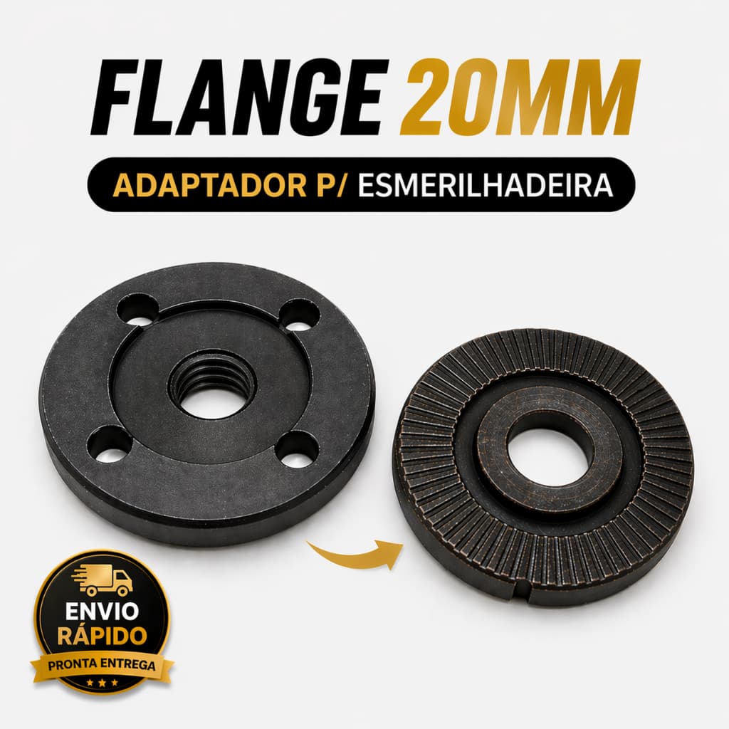 Adaptador 20mm p/ Lixadeira – Compatível com Bosch e Makita | Use Disco de Serra Mármo