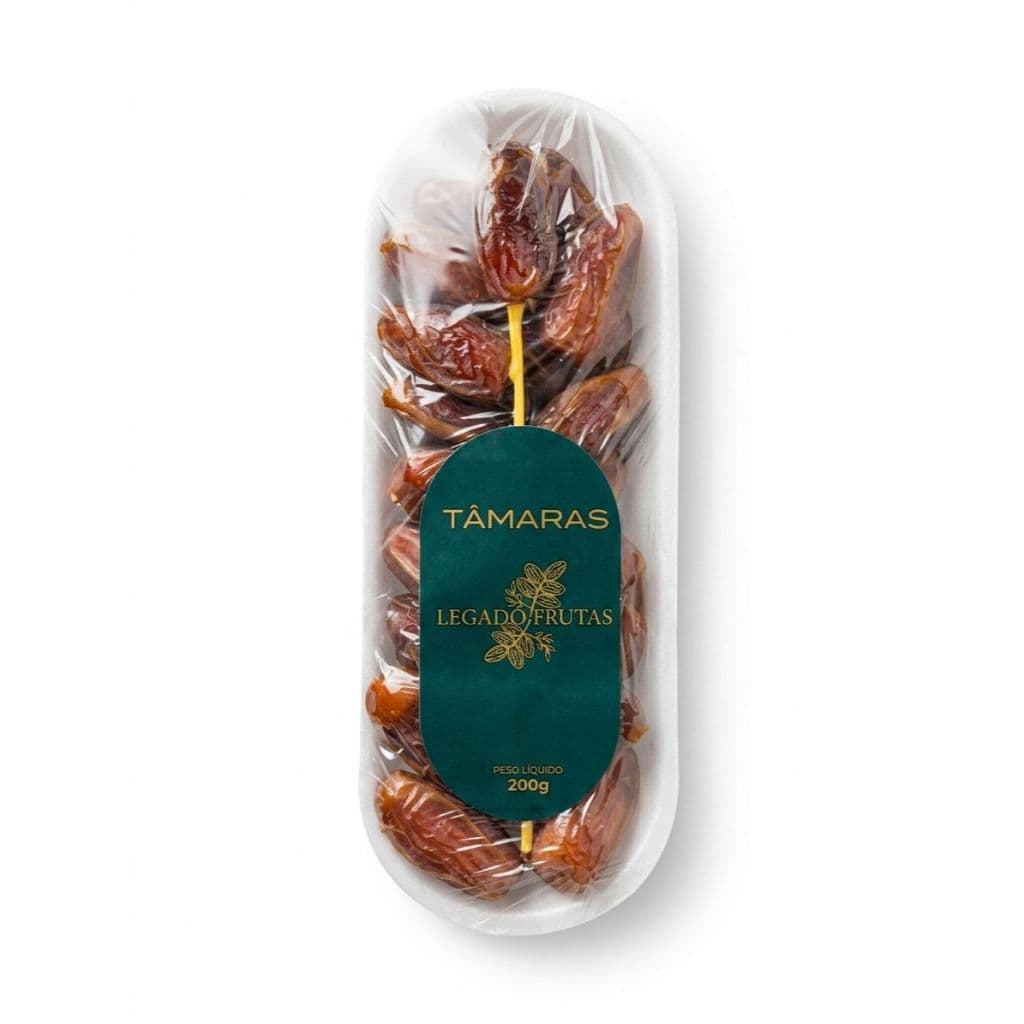 Tâmara Com Caroço Legado Frutas 200g Doce Natural Saudável