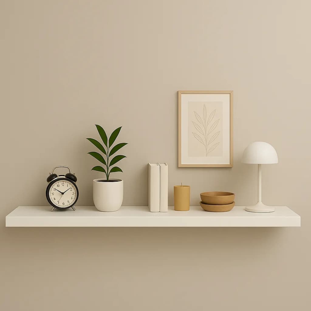 Prateleira Mdf 80x20 Moderna Suporte Parede Invisivel 30mm