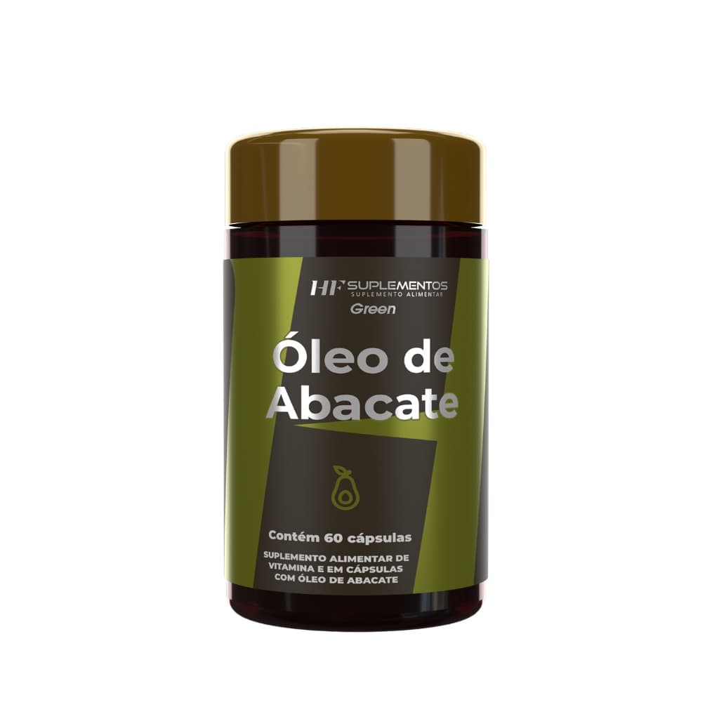 OLEO DE ABACATE COM VITAMINAS 1000MG 60 CAPS HF SUPLEMENTOS