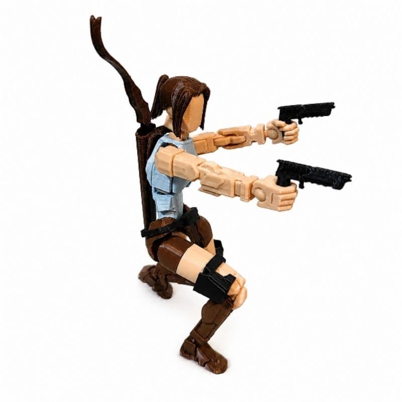 Dummy 13 cm personagem tomb raider boneco de ação  coleção articulado com movimentos incríveis l