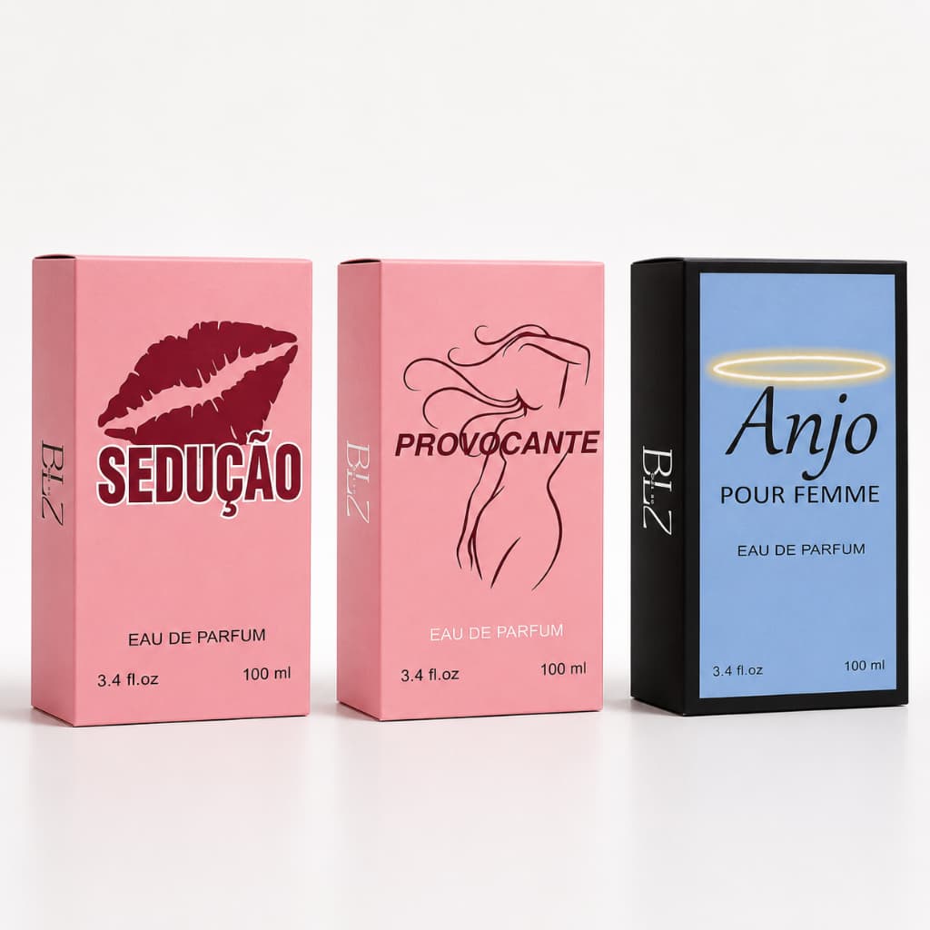 Kit Com 03 Perfumes Femininos Referência Importada 100ml - Beleza Que Só