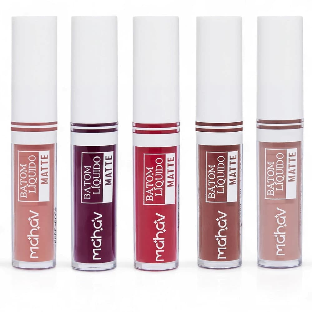 Batom Líquido Matte Mahav Original 4ml Longa Duração Pigmentado