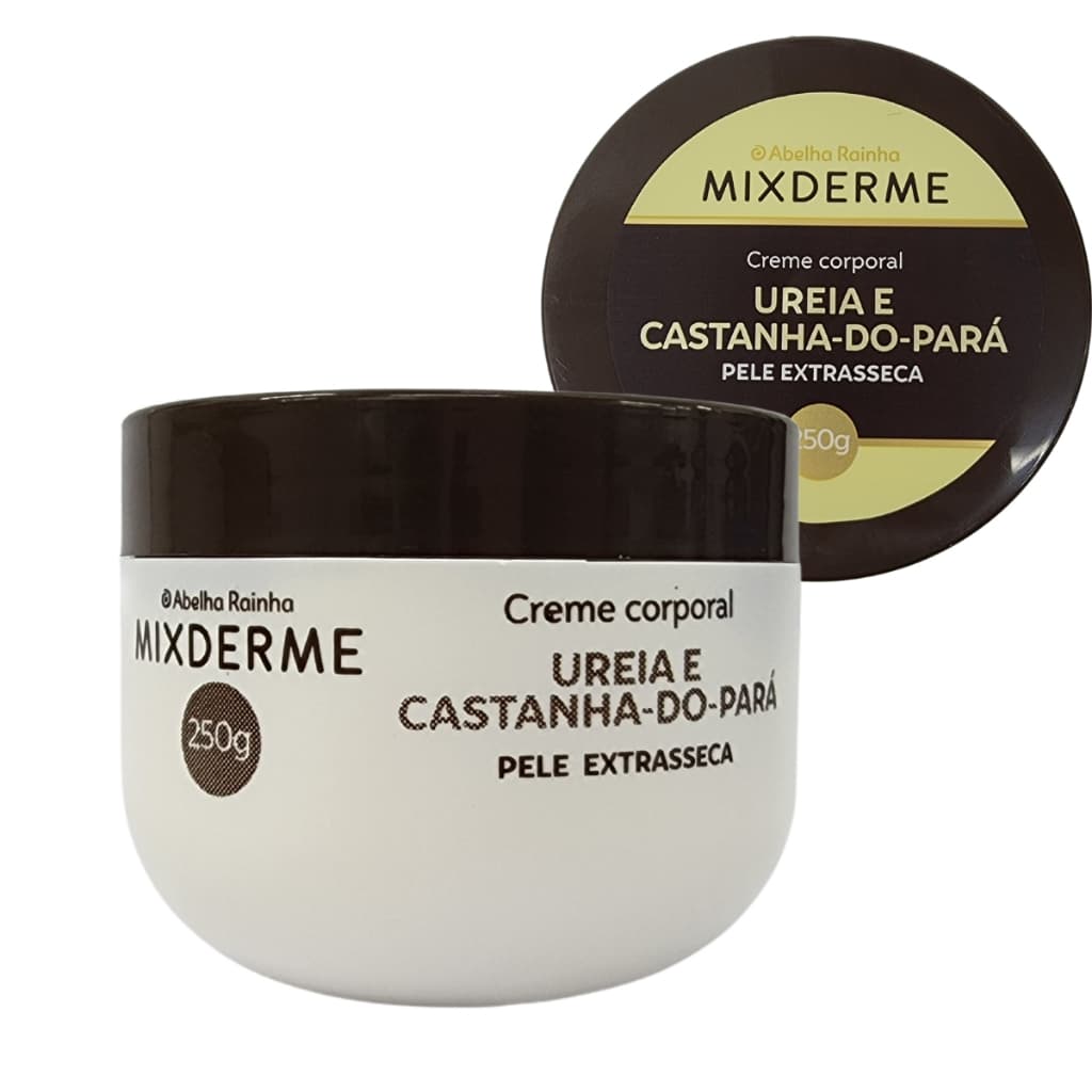 Creme Corporal Pele Extra Seca Com Uréia E Castanha Do Pará Mixderme Abelha Rainha 250g
