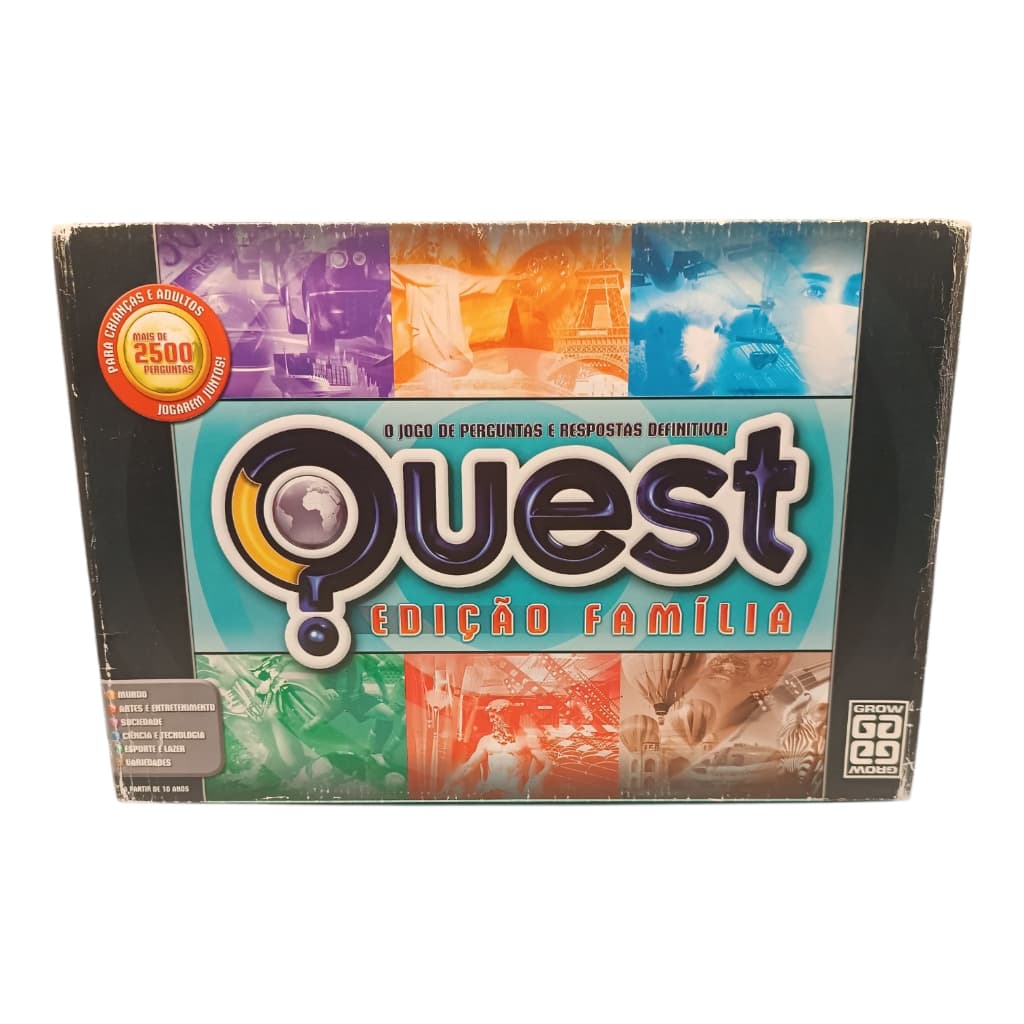 Jogo Quest Edição Família Tabuleiro Completo Grow Ref 6 (Usado)