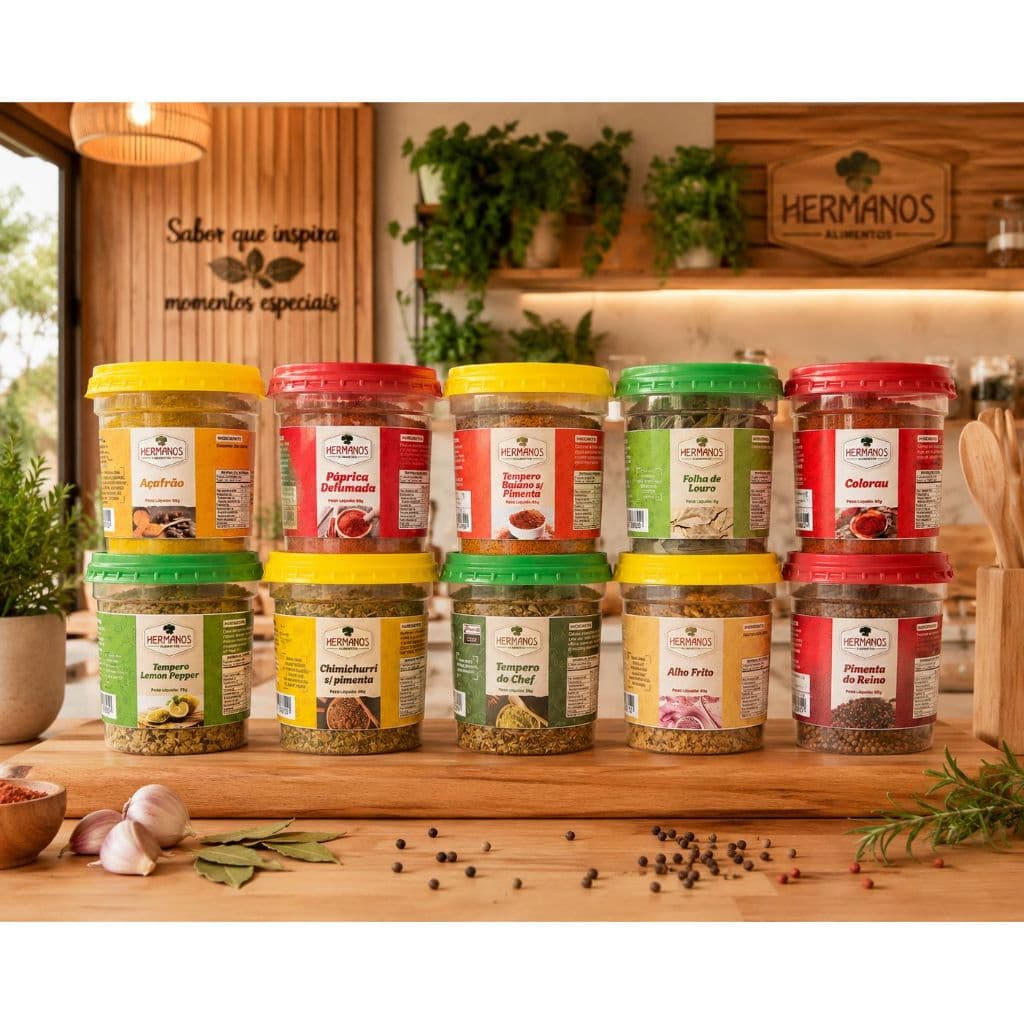 MONTE SEU (KIT C/ 30 TEMPEROS) ,CONDIMENTOS ,ESPECIARIAS ,VARIOS SABORES, P/ CARNES ,AVES,PEIXE,SALADAS A  SUA ESCOLHA