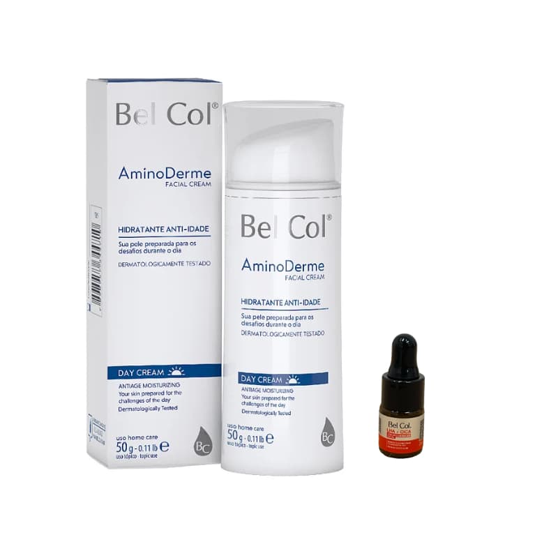 Hidratante Facial Anti Idade AminoDerme Day Cream 50g Bel Col