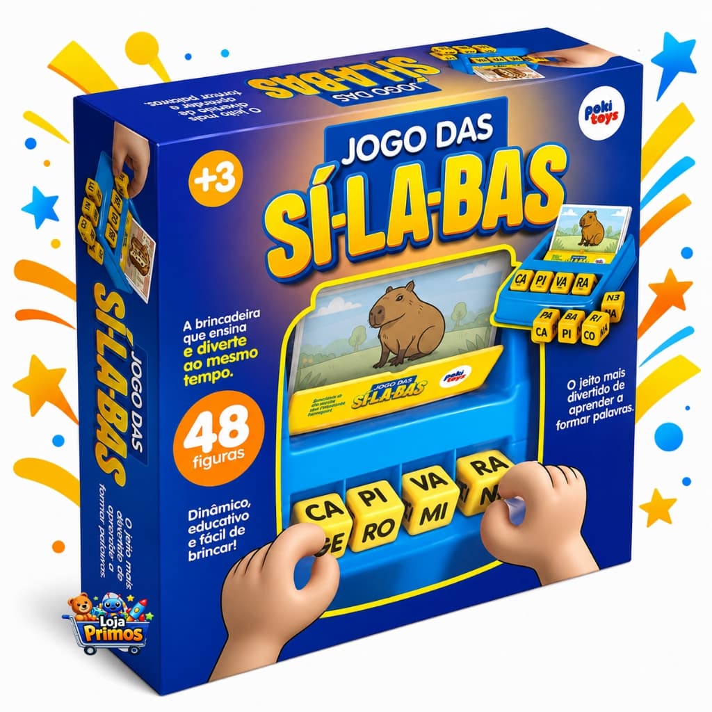 Jogo Das Silabas Brinquedo Educativo Aprender Formar Palavras