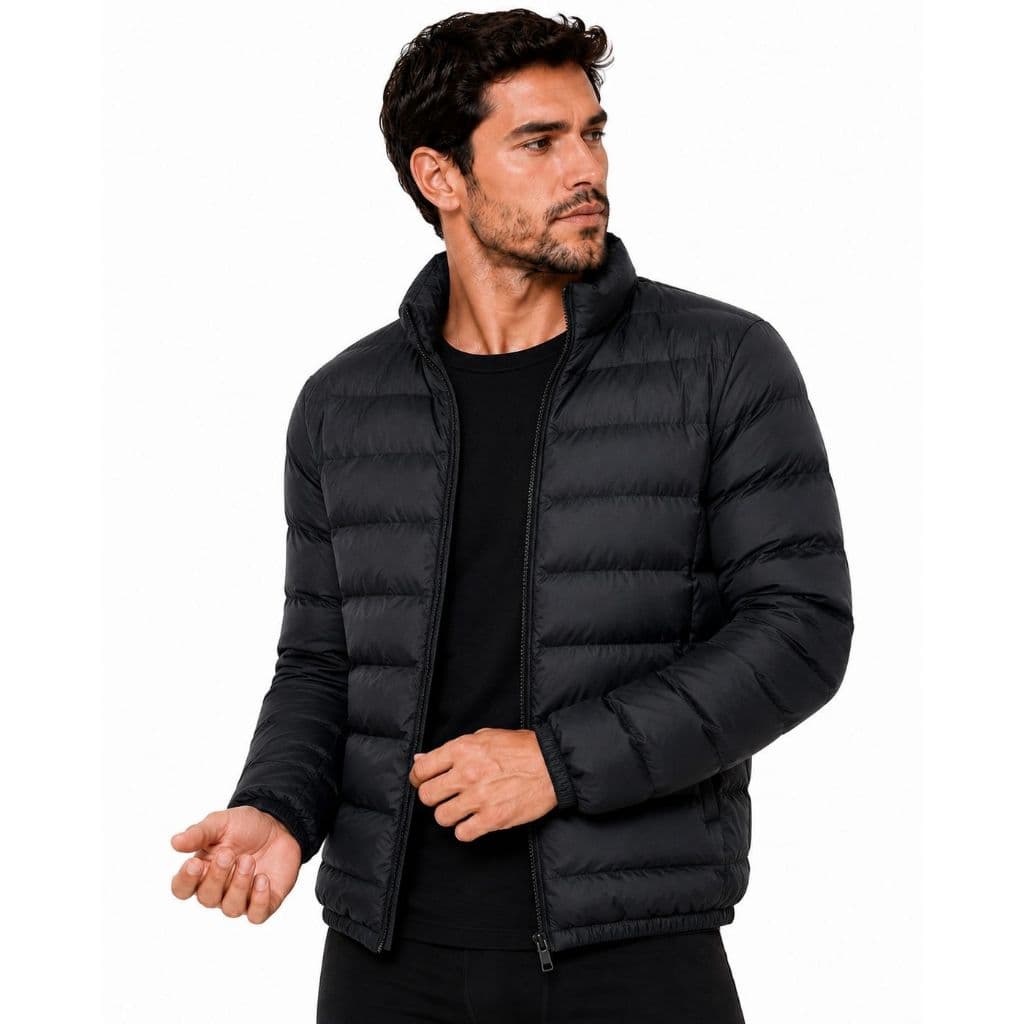 Jaqueta Puffer Blusa Impermeável Para Frio Intenso Inverno Masculino Bobojaco Corta Vento