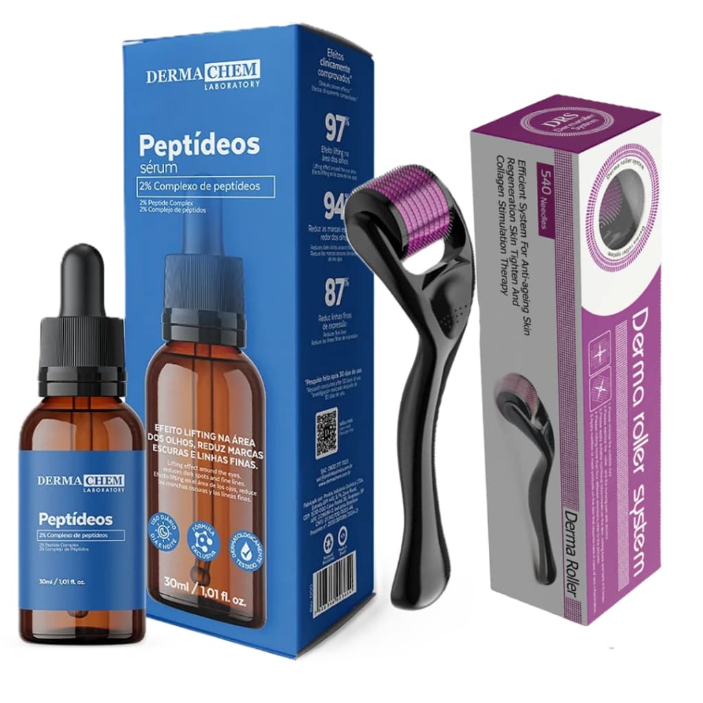 Kit Sérum Anti Idade Peptídeos Clareador Anti AcneTratamento Rugas Firmeza Facial Linhas  Expressão