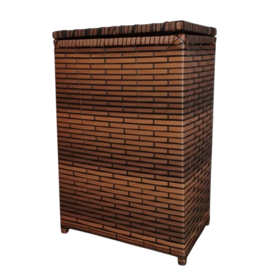 Cesto de Roupa Suja Organizador Vertical com Tampa Fibra Sintética 25x40x55 quarto banheiro closet
