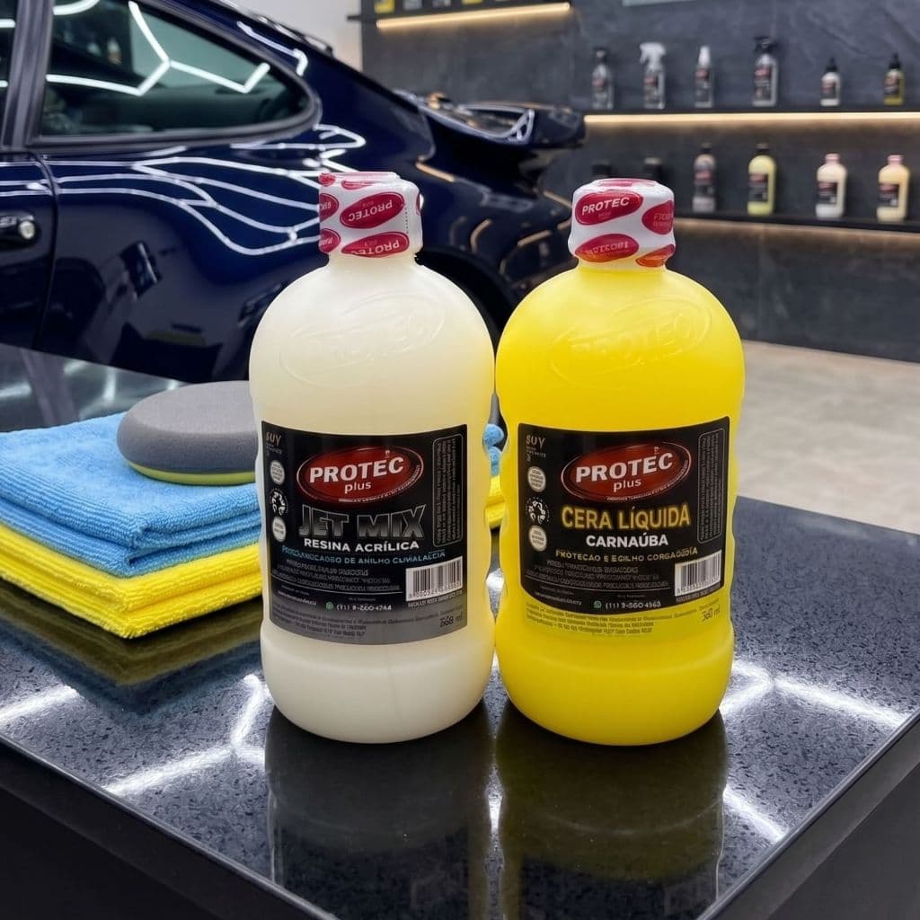 Kit 2 Jet Mix e Cera Liquida Carnaúba para Carros a Pronta Entrega