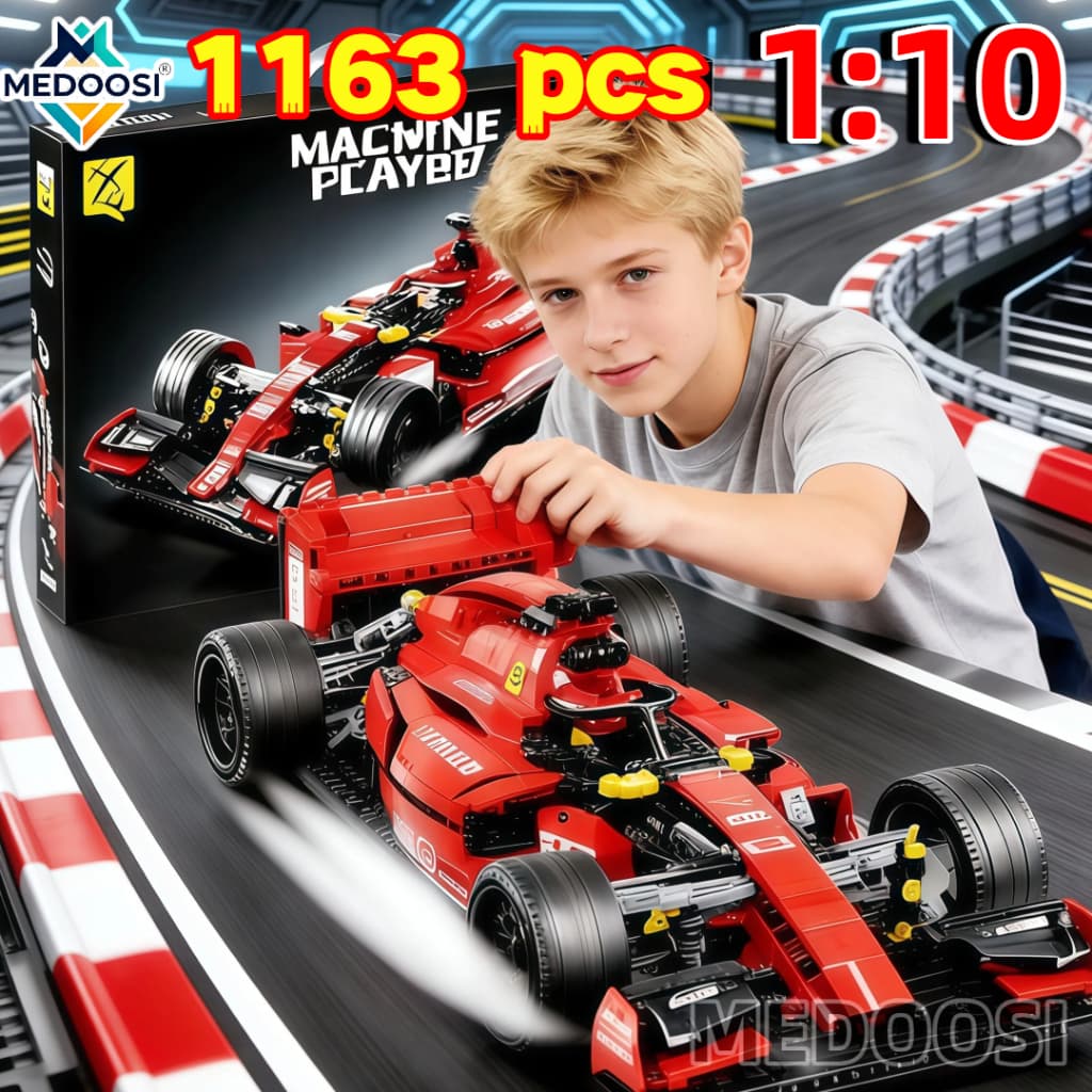 Ferrari Bloco de Construção 455/1163 Peças Brinquedo Compatível Lego Fórmula Carro Modelo Carrinho para Criança/Adulto