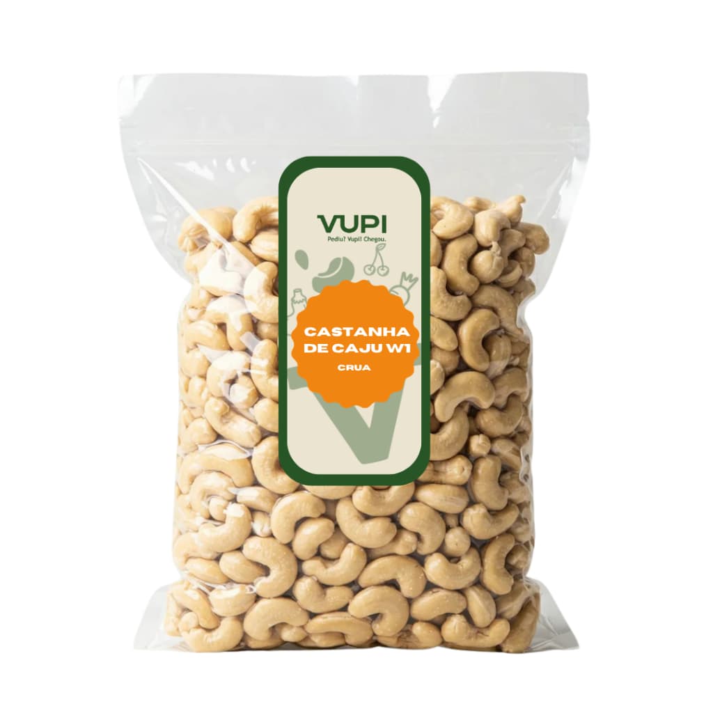 Castanhas De Caju W1 Crua e Sem Sal Snack Saudavel - VUPI