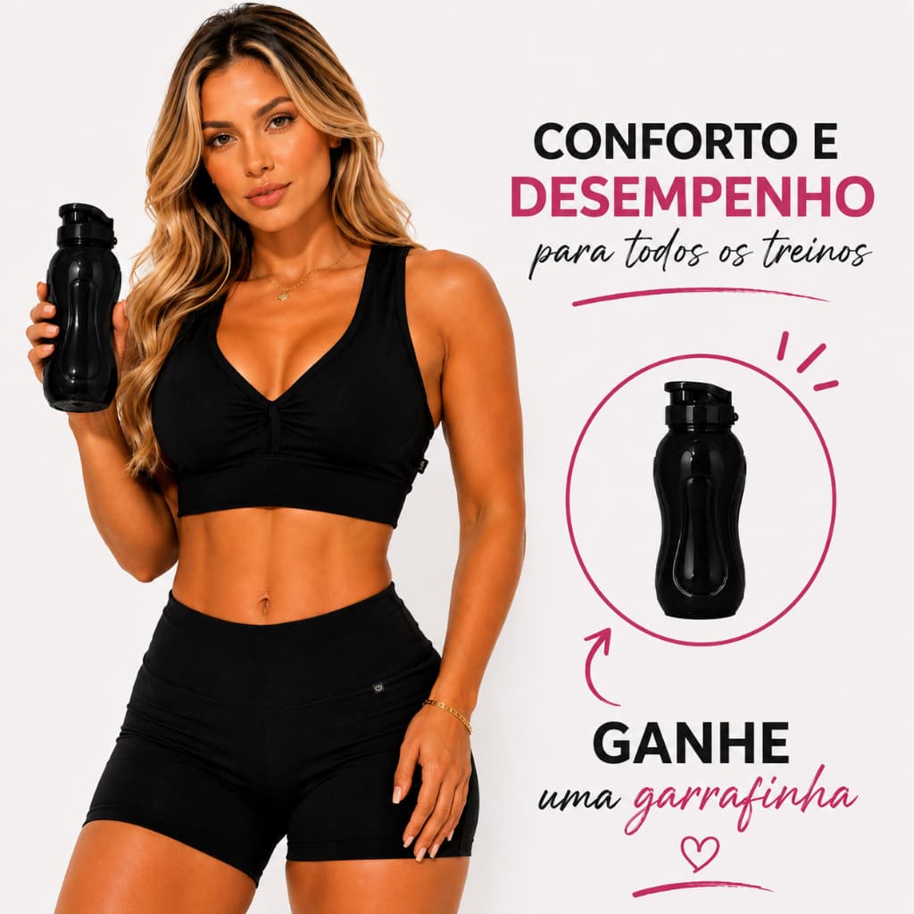 Roupa De academia Feminina Short Academia Top Fitness Conjunto De Academia Feminino