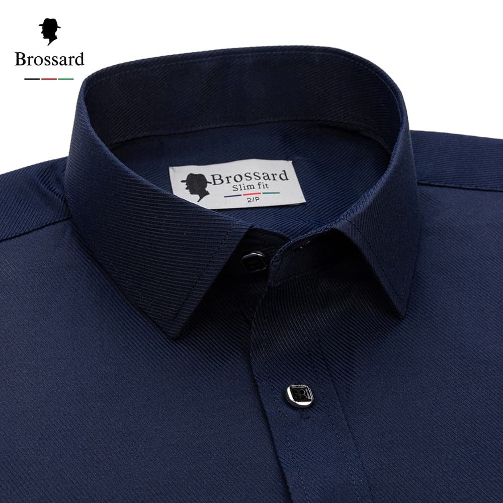 Camisa Social Masculina Algodão Slim Fit Premium Manga Longa Blusa Não Amassa Luxo Estilosa Trabalho