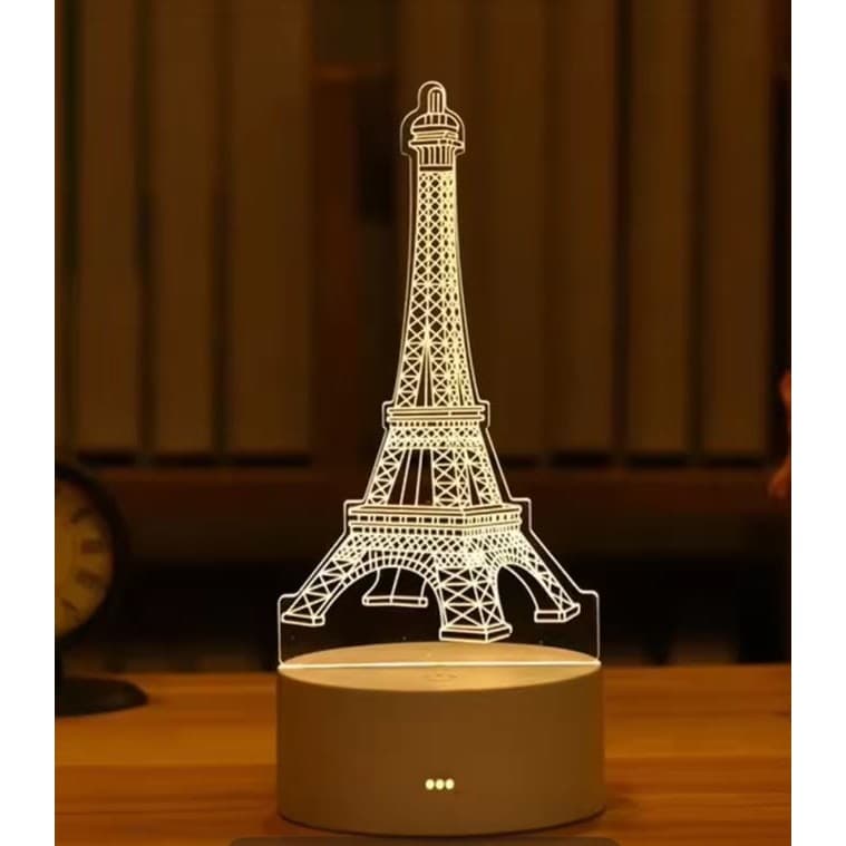 Luminária Abajur Led 3D Acrílico Decoração Quarto Sala Decoração Presente Criativo