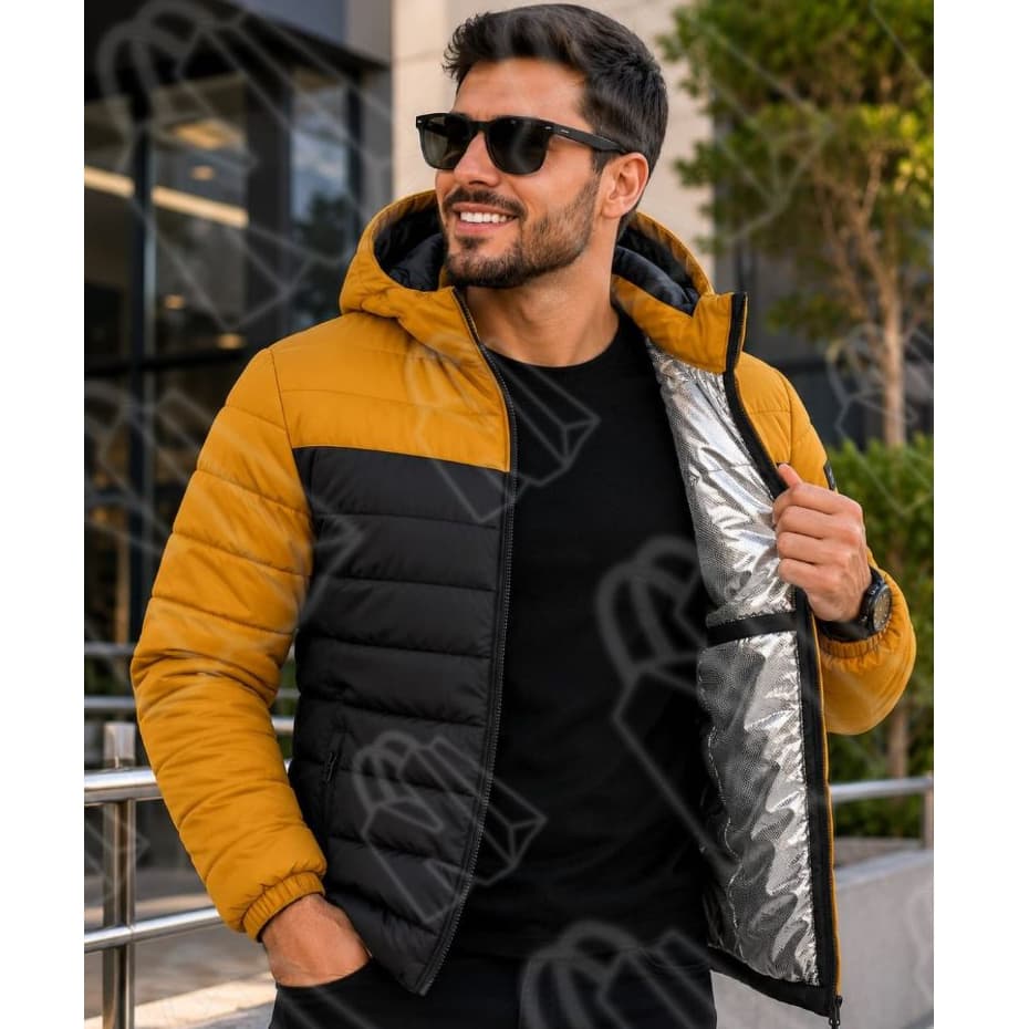 Jaqueta Masculina Bobojaco Color Nylon Com Forro Peluciado Frio Inverno