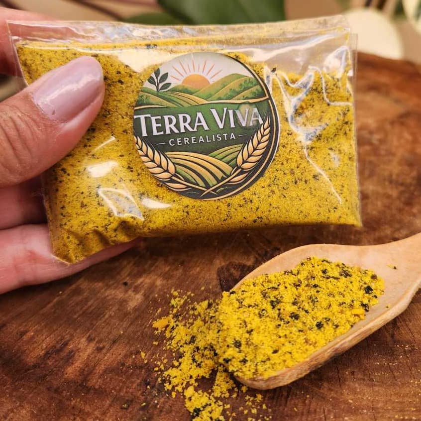Kit 8 Temperos Naturais Premium Terra Viva | Cúrcuma, Lemon Pepper, Chimichurri, Alho, Pimenta e Mais