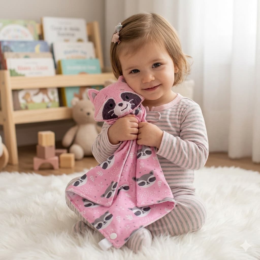 Naninha De Bebe Com Prendedor De Chupeta Paninho Algodão Pelucia Diversos Bichinhos Enxoval
