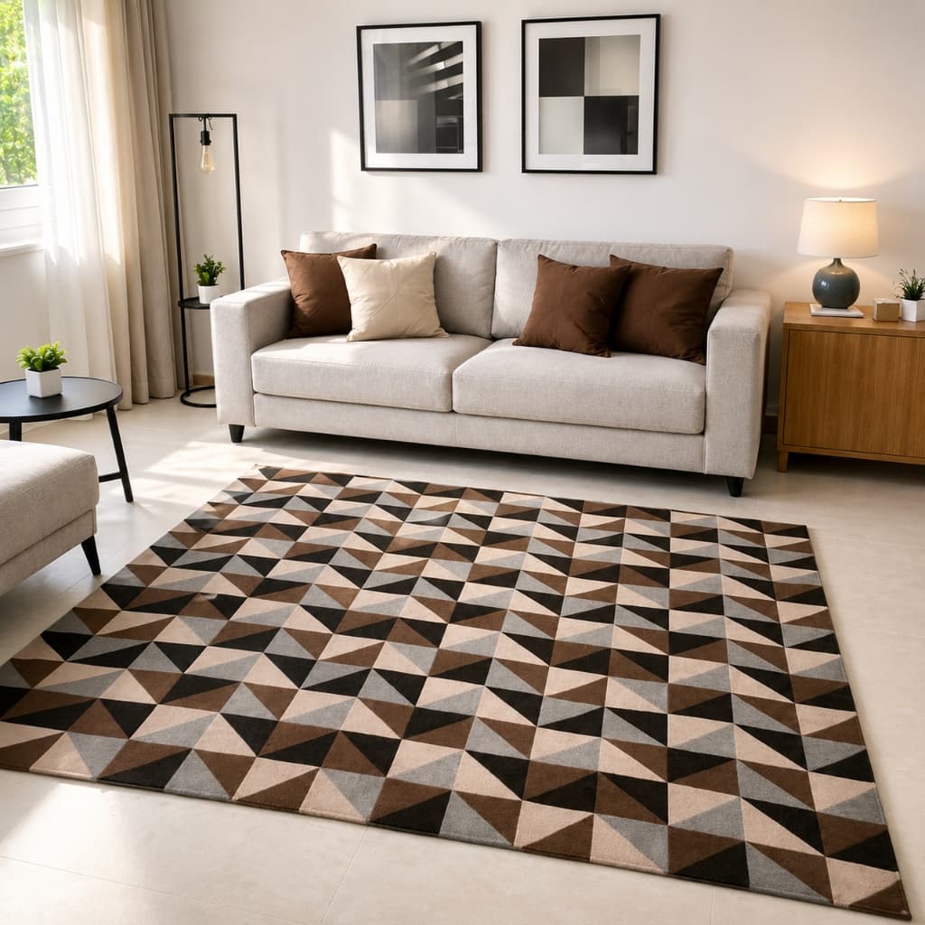 Tapete Jacquard 2,00 x 1,40 Antiderrapante Decoração  Sala Quarto Escritório