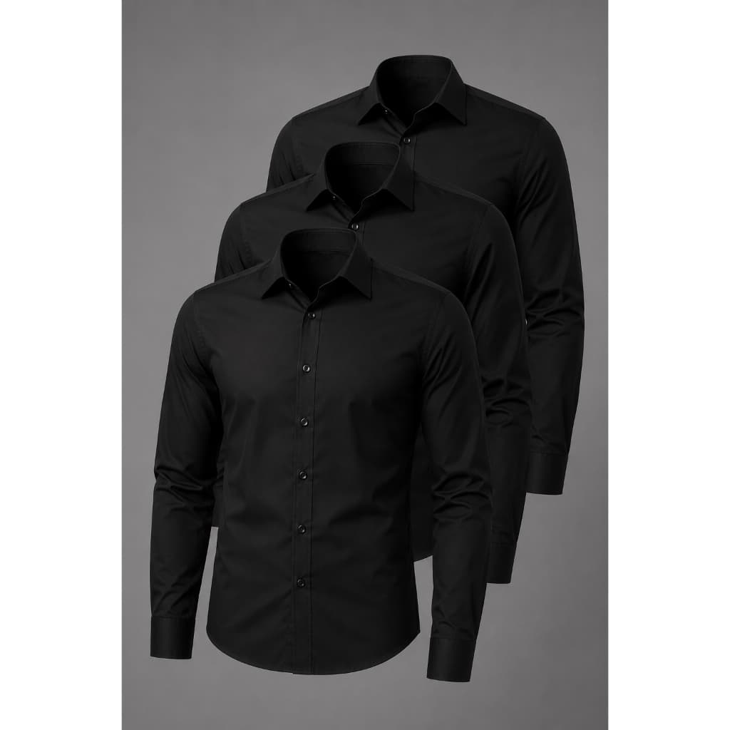 Kit 3 Camisa Gola Polo Social De Botão Blusa Social Slim Executiva Empresarial Otimo Custo Beneficio