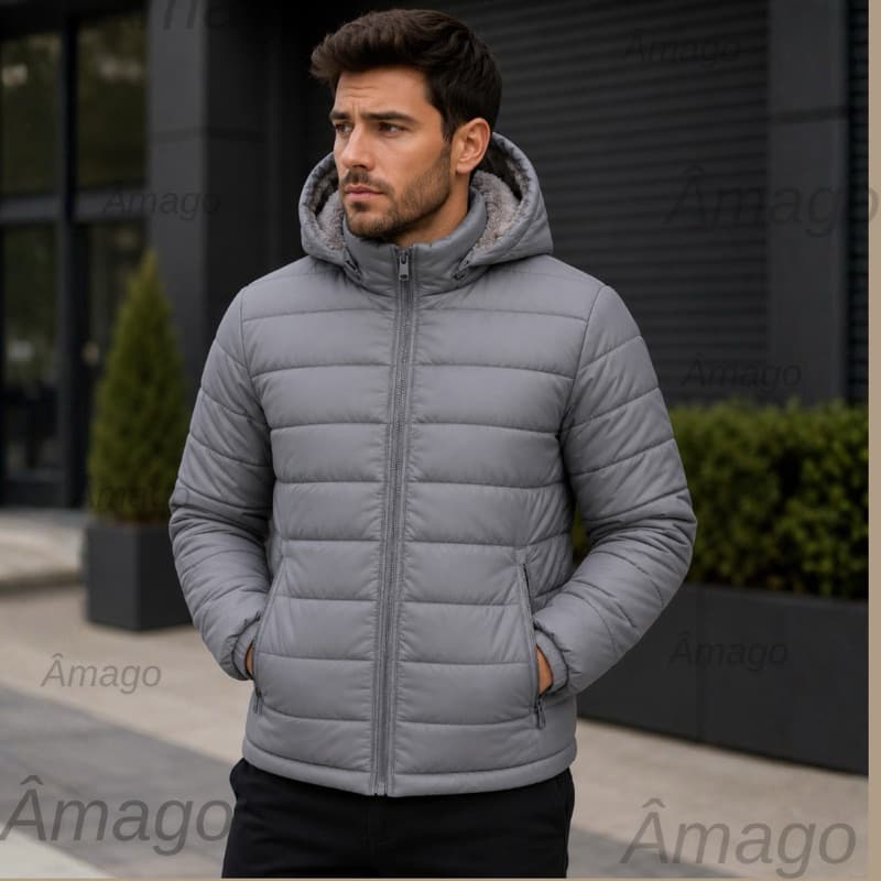 Jaqueta Puffer Masculina com Forro Interno para Mais Conforto