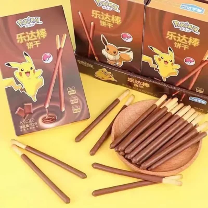 Biscoito Palito Chocolate Pokemon Doce Importado