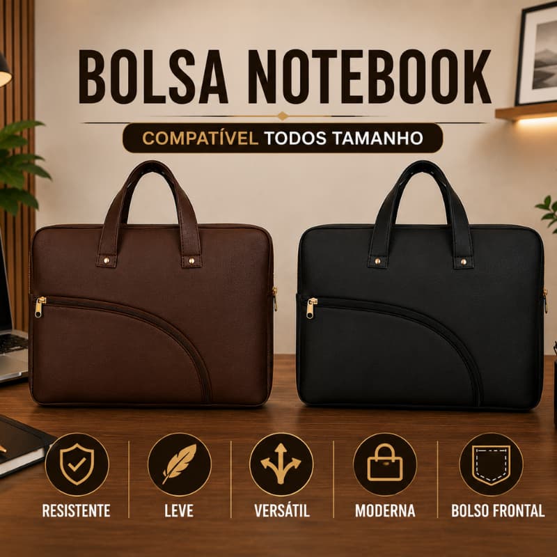 BOLSA NOTEBOOK MODERNA UNISEX RESISTENTE CAPA NOTEBOOKS 14 15 16 17 REFORÇADA PRATICA LUVA PREMIUM BOLSA COM ALÇA