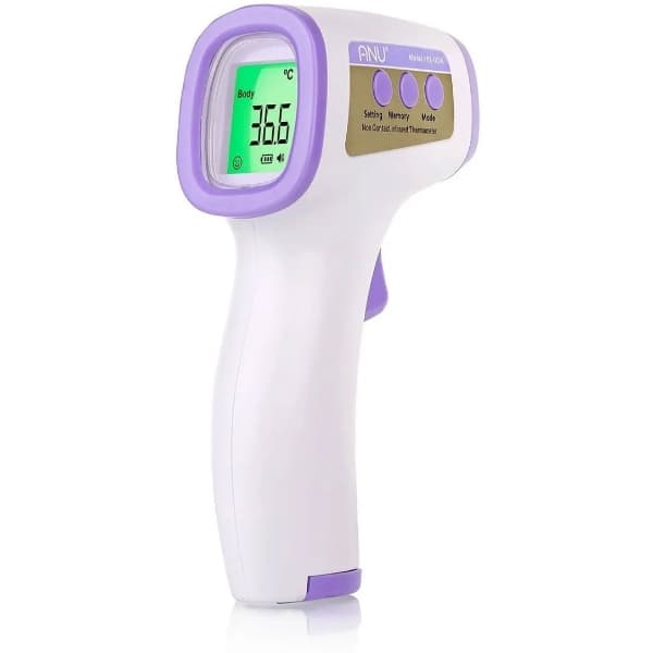 Termometro Digital Infravermelho ANU YRK-002A - Branco/Roxo