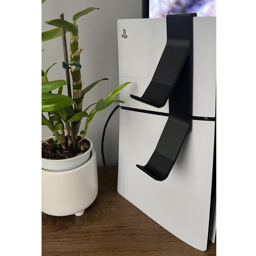 Suporte para Controle de Video Game Universal - Base Organizadora PS4 PS5 Xbox Switch - Preto e Branco