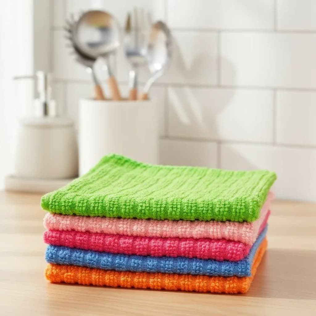 Kit 5 ou 10 Panos Microfibra 30x30cm Limpeza Multiuso Vidros Carro Cozinha Alta Absorção - Pano