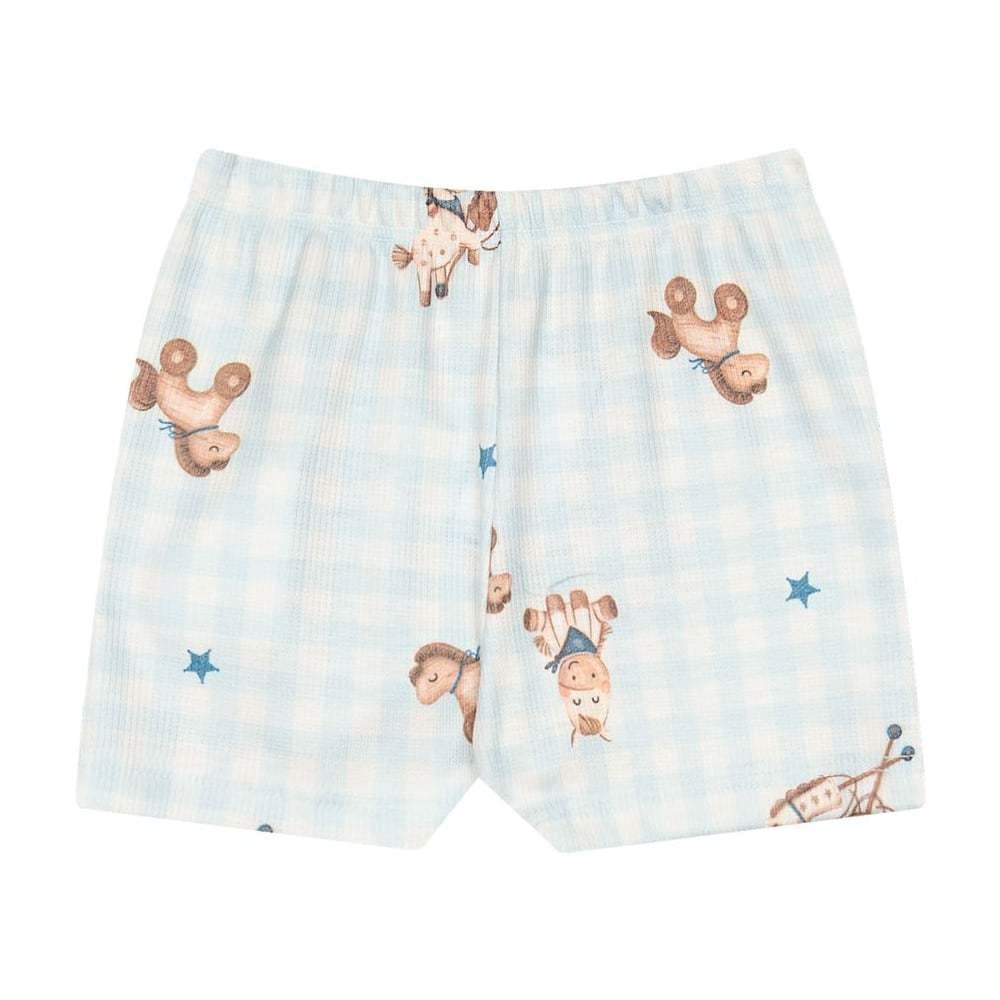 Bermuda Bebê Menino Canelado Premium Cavalinho - Kiko Baby