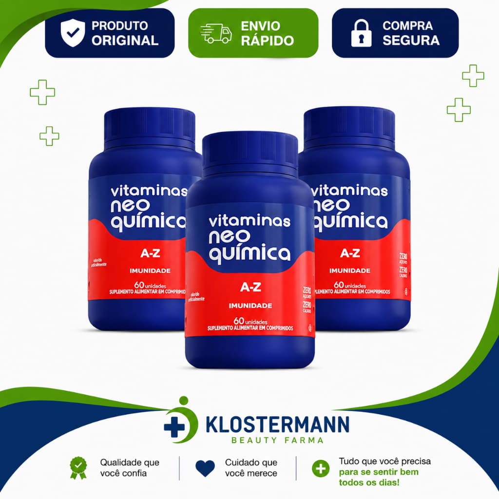 Kit 3 Suplemento Vitamina A-Z 60 Cpr - Neo Química