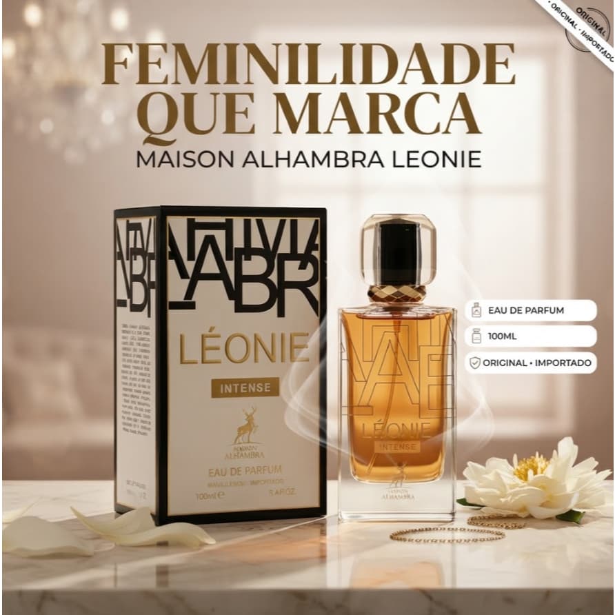 Perfume Maison Alhambra Leonie Feminino Eau de Parfum 100ml Original Importado