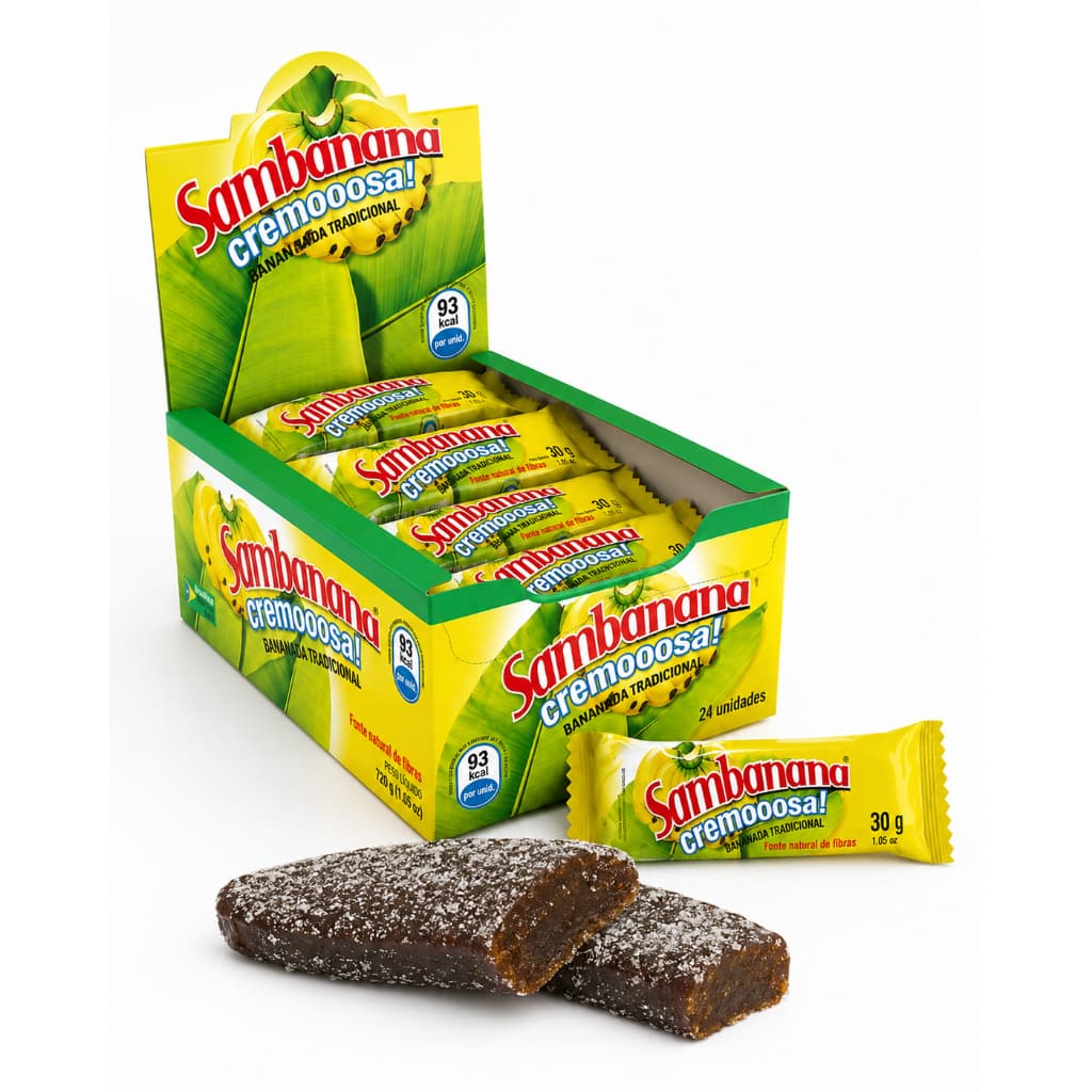 Doce De Banana Tradicional Bananinha 30g Saúdavel 12/24/36 unidades