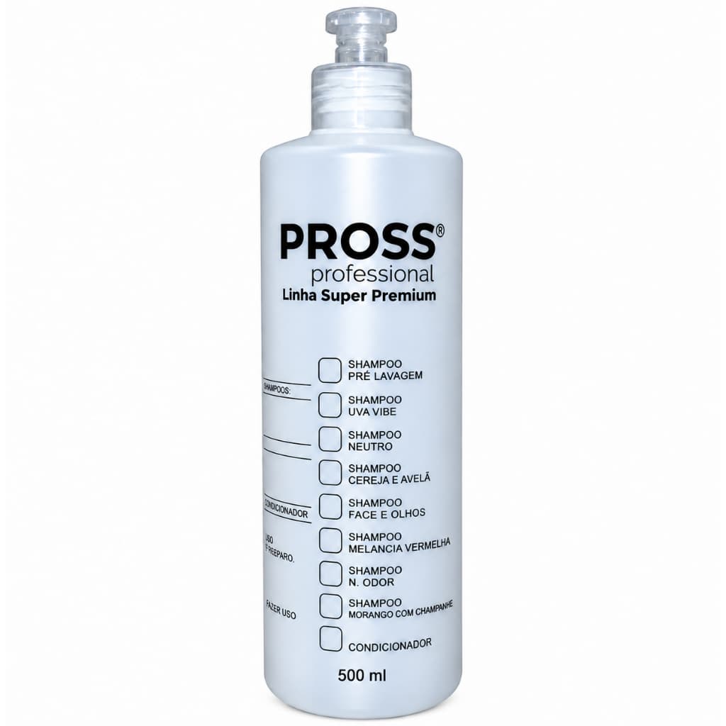 Frasco Diluidor Almotolia Pross Professional 500ml para Shampoo e Condicionador Pet