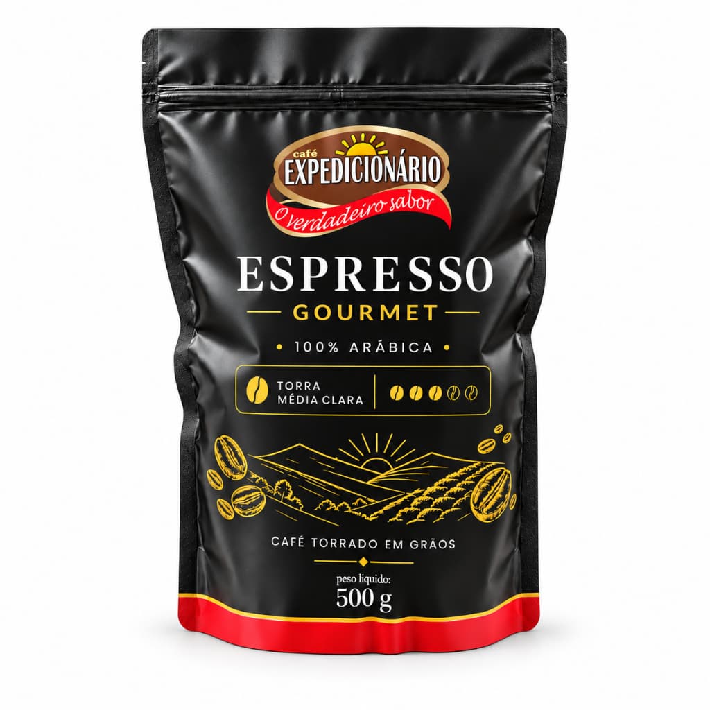 Café em Grãos Arábica Espresso 500g Expedicionário