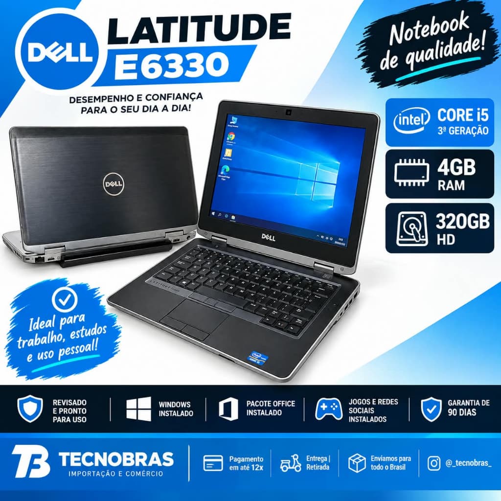 Notebook Dell Latitude E6330 – Intel Core i5 3ª Geração