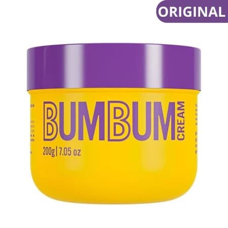 Bumbum Cream Beleza Brasileira 200g Creme Corporal Firmador Hidratante Anticelulite para Glúteos Vegano
