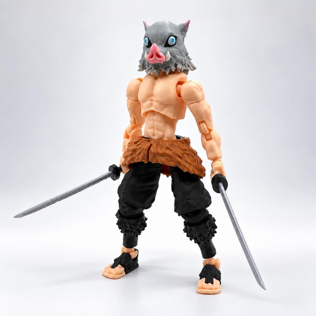 Boneco Dummy 13 Articulado Inosuke Demon Slayer