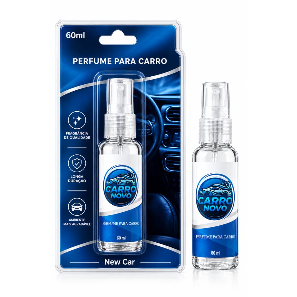 KIT 3 Aromatizante Automotivo Carro Novo Cheirinho Spray 60ml Perfume Para Carro Luxo