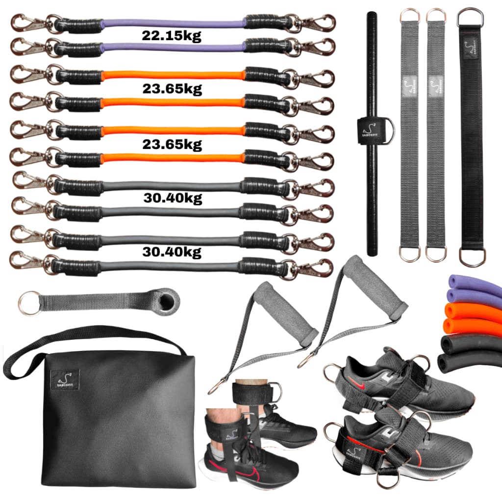 Kit Completo Treino Musculação Em Casa Sarcofit Pro
