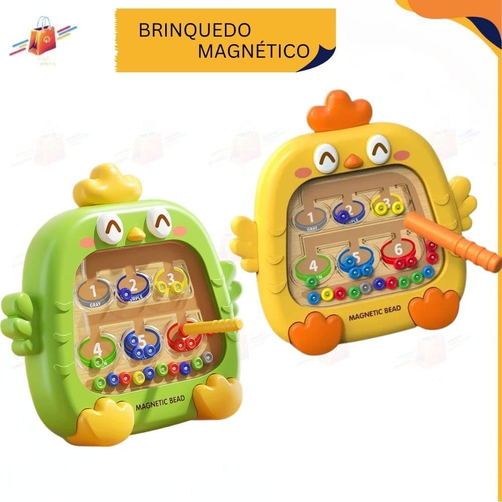 Brinquedo Labirinto Educativo Infantil com Caneta Magnética Brinquedo Lúdico Montessori