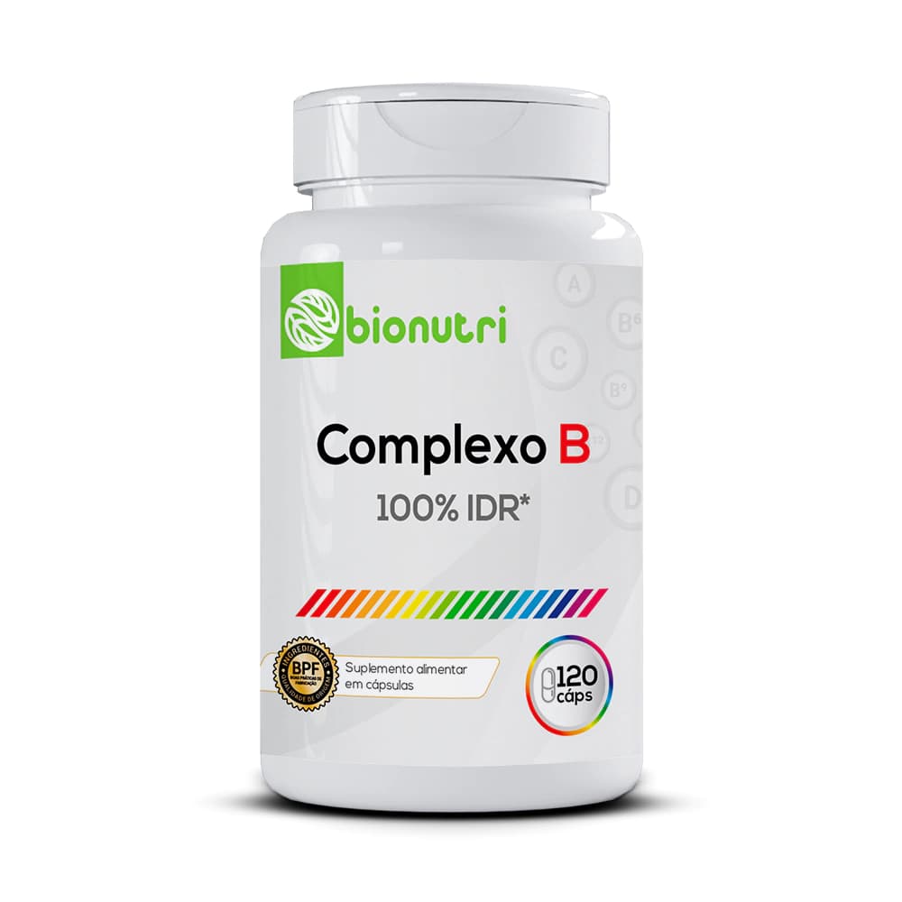 Vitamina Complexo B 120 CAPS 100% IDR Vitaminas 160mg Bionutri